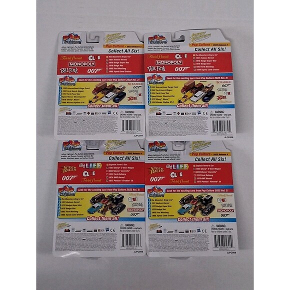 Johnny Lightning Pop Culture Clue 1/64 Car w/ Token 4 Ford, Chevy, Hudson Toyota - Picture 3 of 11